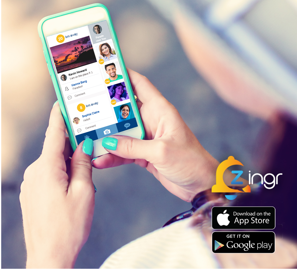 Meet people IOS app Zingr connects people near me